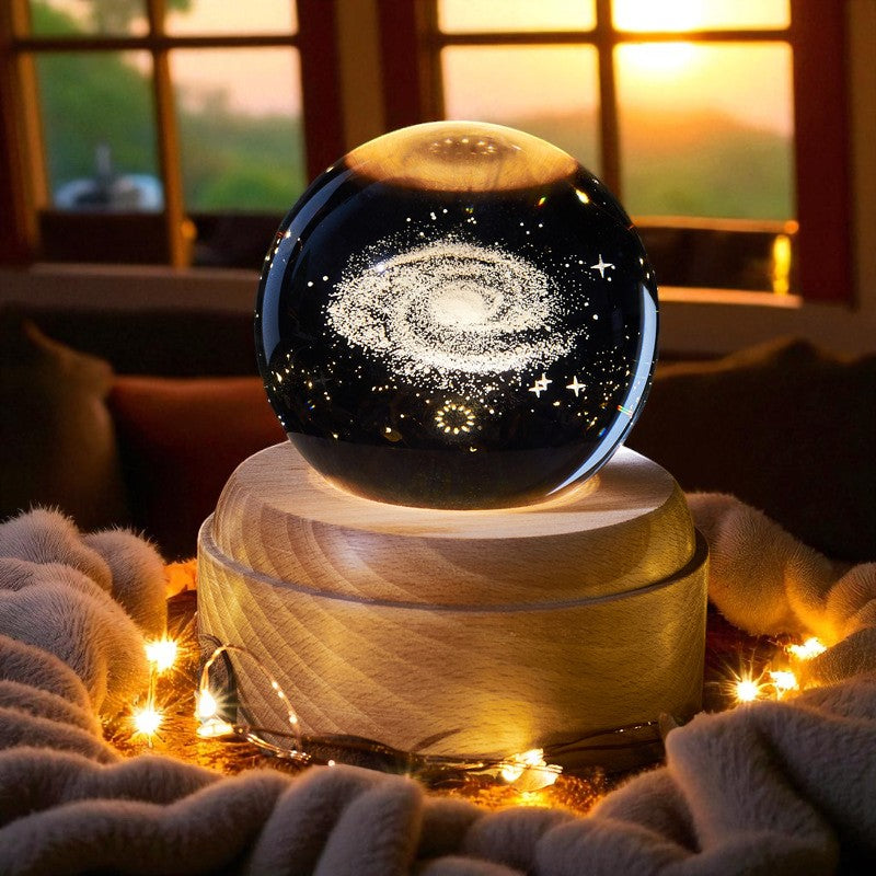 Celestial Harmony β Rotating Crystal Light with Music