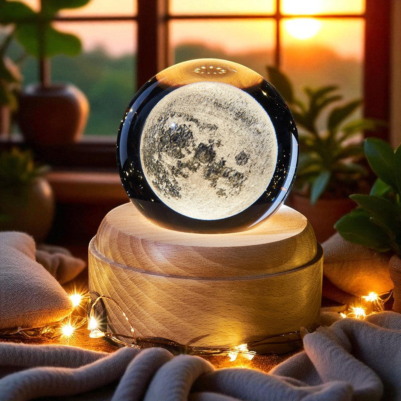 Celestial Harmony β Rotating Crystal Light with Music