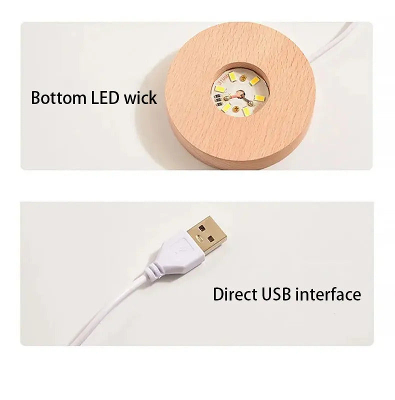 Zodiac 3D Crystal Ball Lamp – LED Light Base | Horoscope Gift