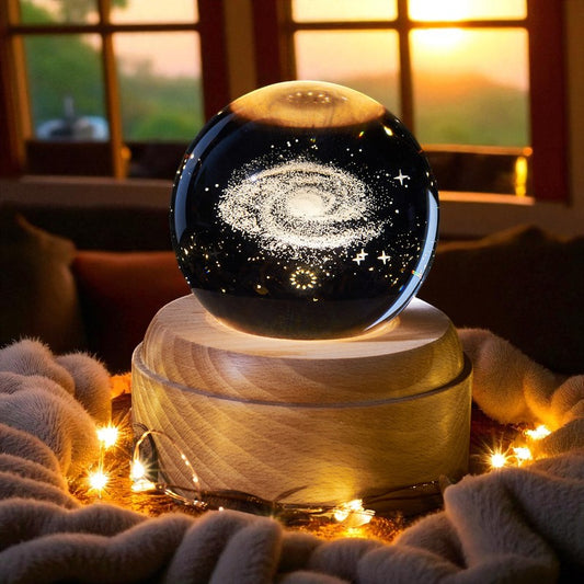 Celestial Harmony – Rotating Crystal Light with Music