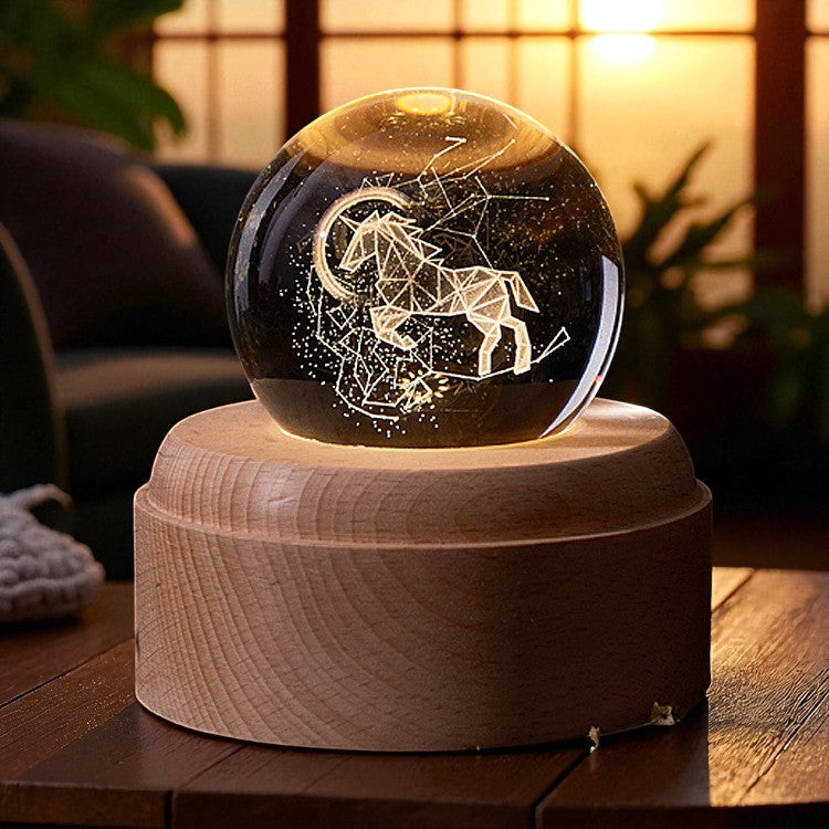 Celestial Harmony – Rotating Crystal Light with Music