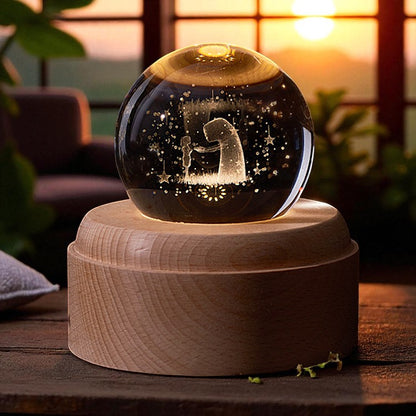 Celestial Harmony – Rotating Crystal Light with Music