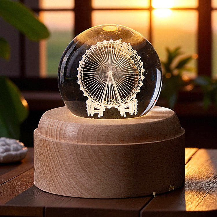 Celestial Harmony – Rotating Crystal Light with Music