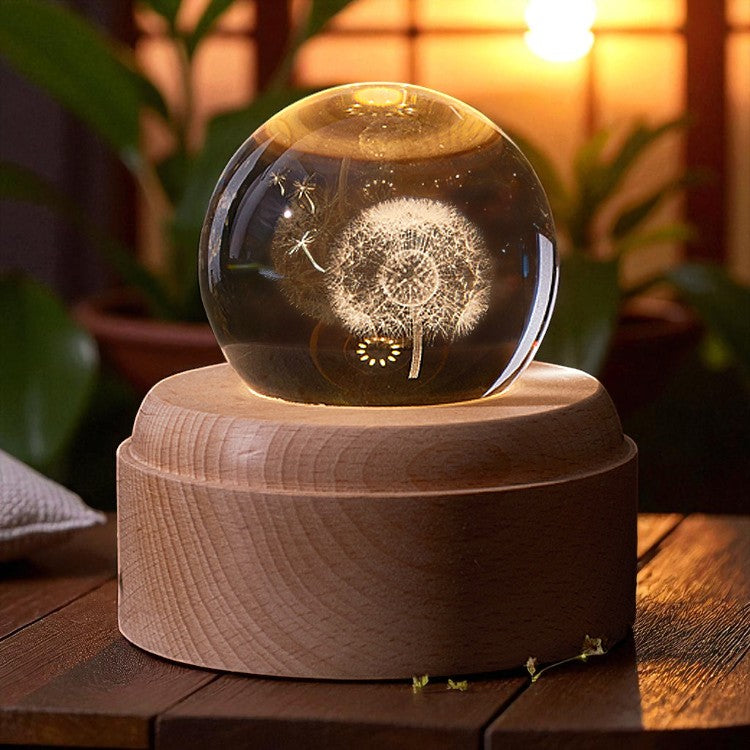 Celestial Harmony – Rotating Crystal Light with Music
