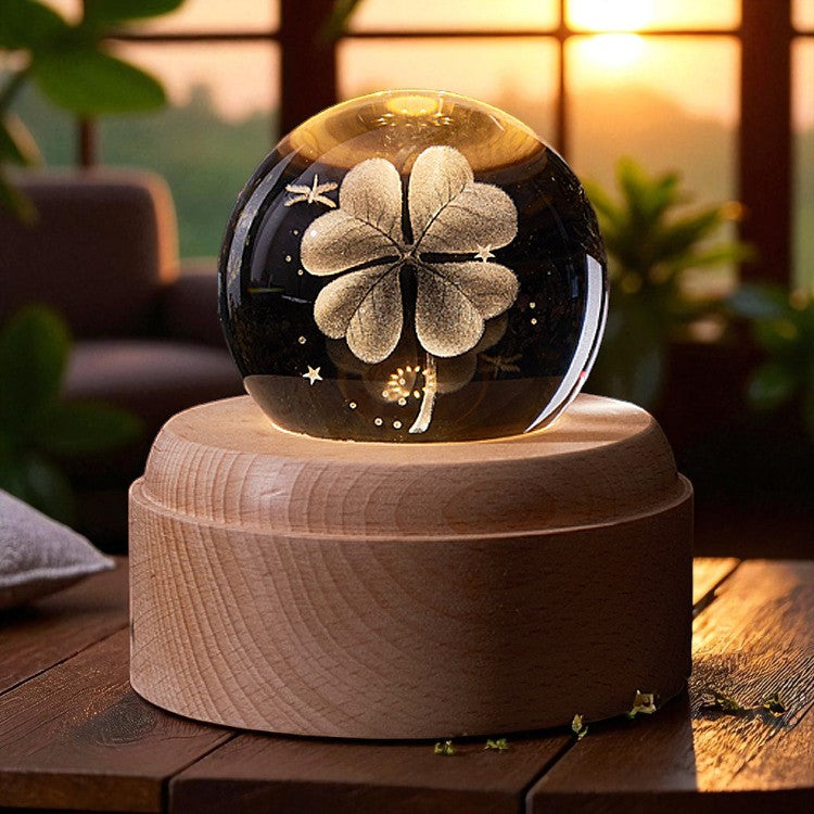 Celestial Harmony – Rotating Crystal Light with Music