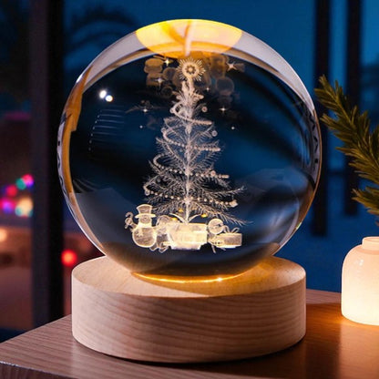 Galaxy Vision Sphere – LED Lighted Crystal Orb for Cosmic Decor and Gifts