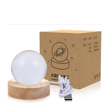 Galaxy Vision Sphere – LED Lighted Crystal Orb for Cosmic Decor and Gifts