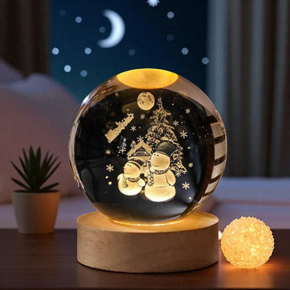 Galaxy Vision Sphere – LED Lighted Crystal Orb for Cosmic Decor and Gifts