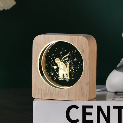 Creative Glow Crystal Small Night Lamp Desktop Decoration