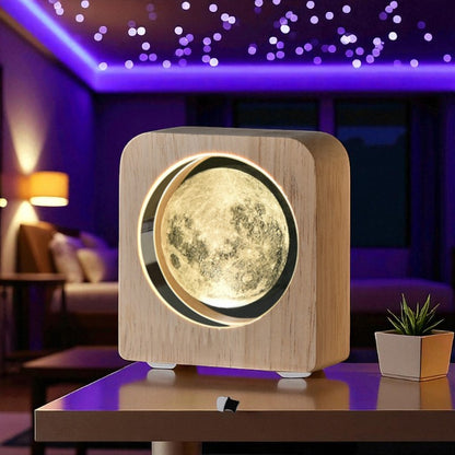 Eternal Light Series – Wooden LED Lamp with Symbolic Designs